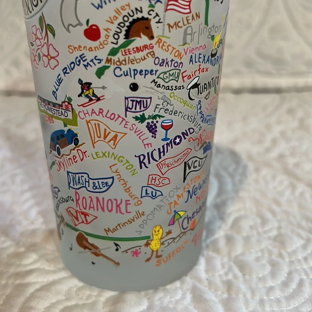 Virginia Drinking Glass, set of‎ two